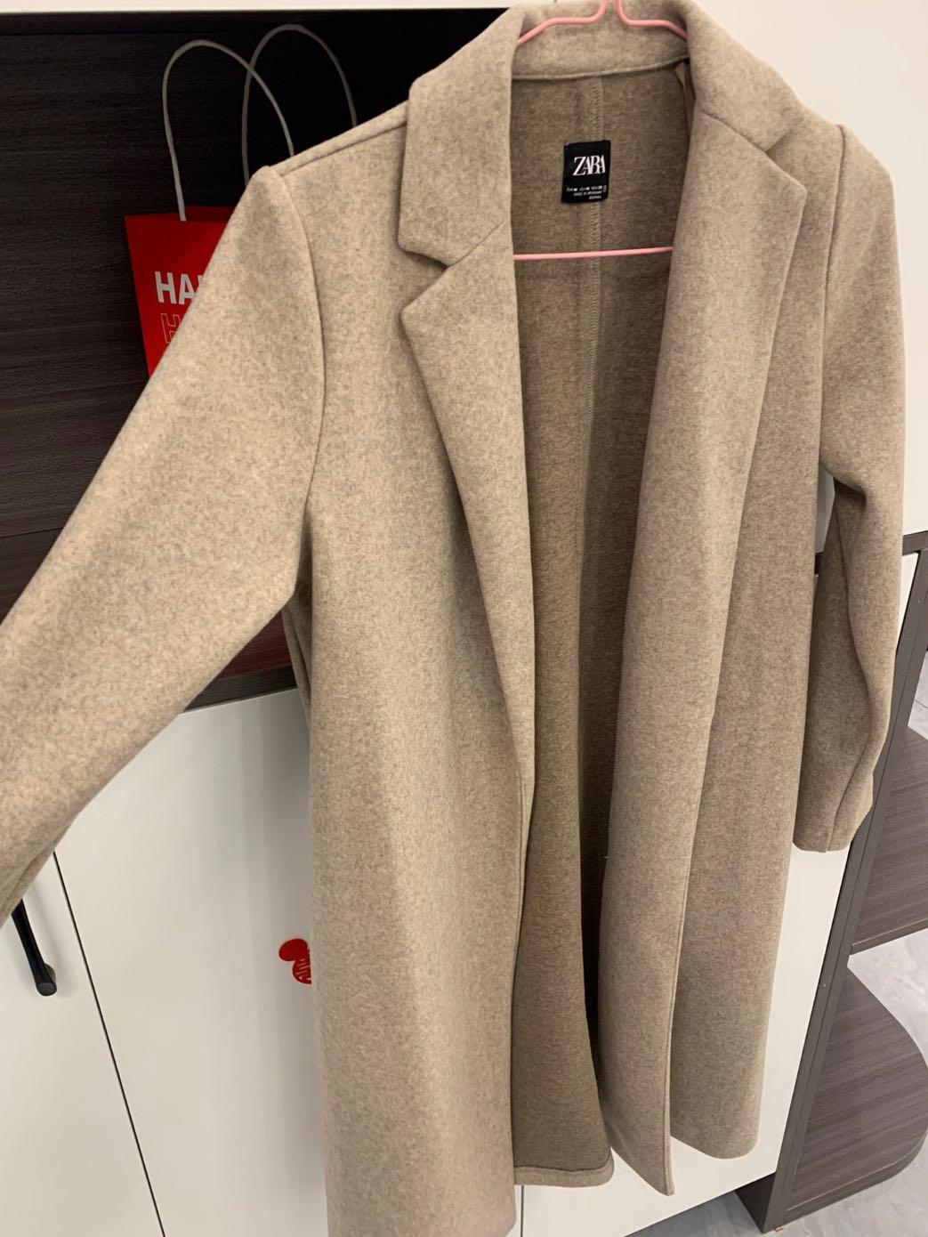 Zara sand coat top