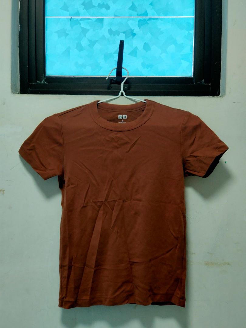 Brown T-shirt 🤎, Women's Fashion, Tops 