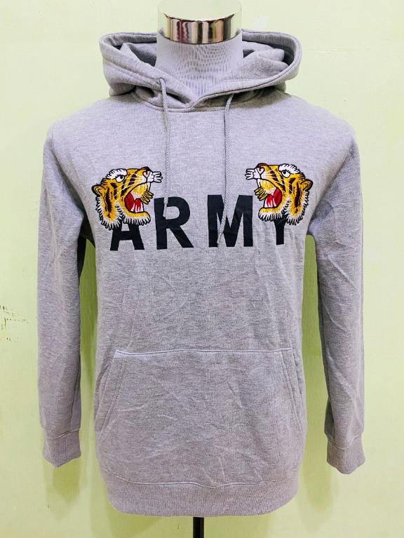 Browny Army Tiger Pullover Hoodie Men s Fashion Tops Sets