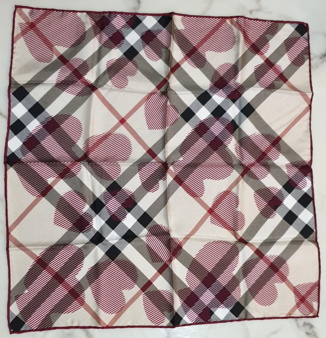 Burberry pink heart scarf discount