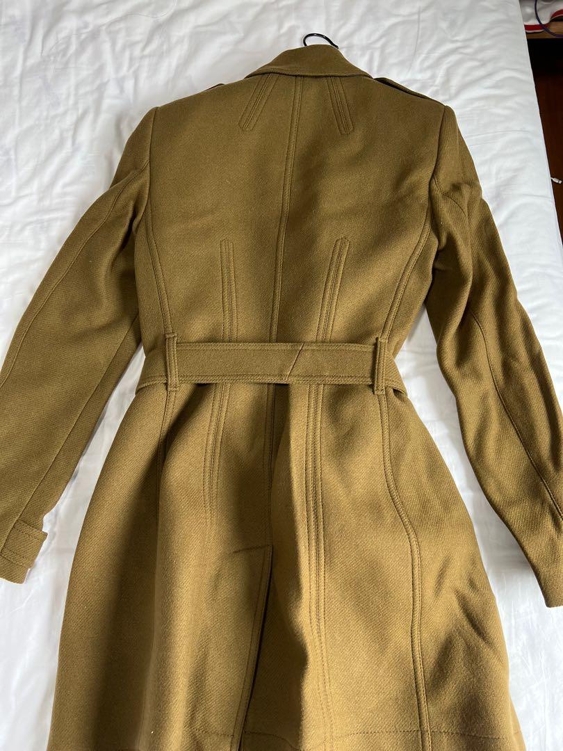 Burberry online olive coat