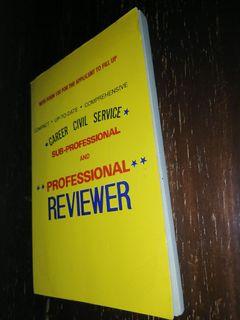 Career Civil Service Sub-professional and Professional Reviewer with form
