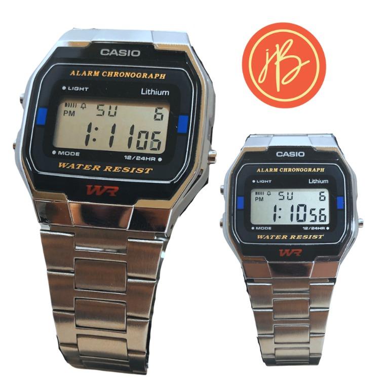 VINTAGE CASIO A163W CLASSIC CASUAL RETRO STAINLESS STEEL WATCH