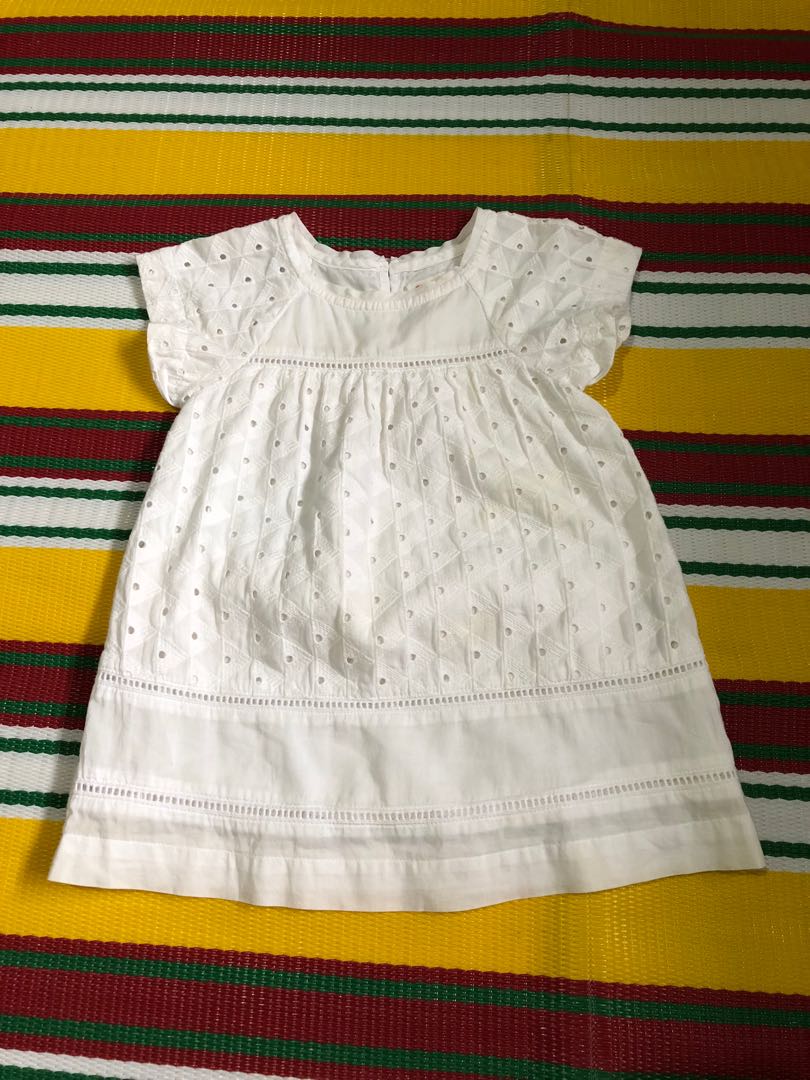 CAT & JACK EYELET DRESS, Babies & Kids, Babies & Kids Fashion on Carousell