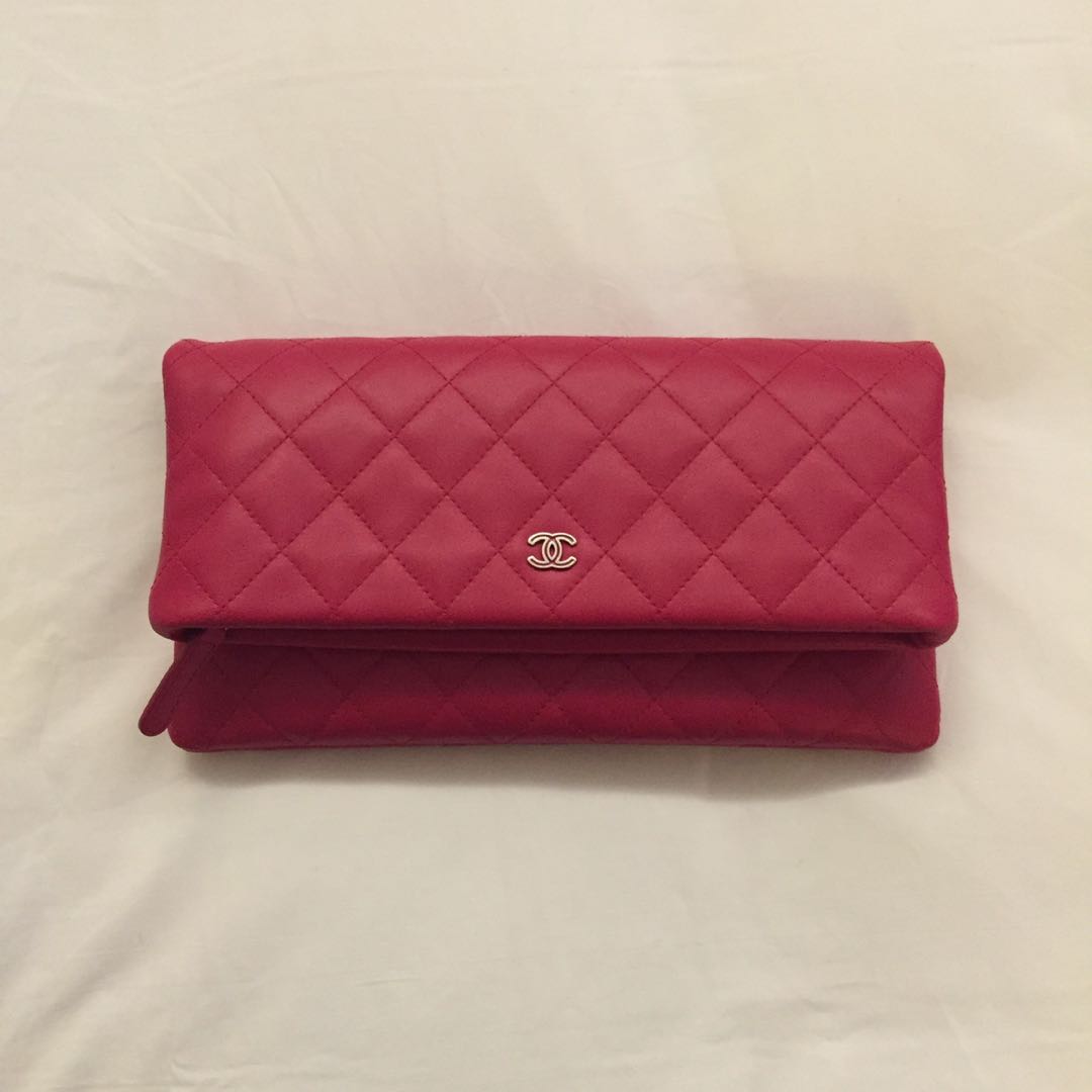 Chanel fold over clutch