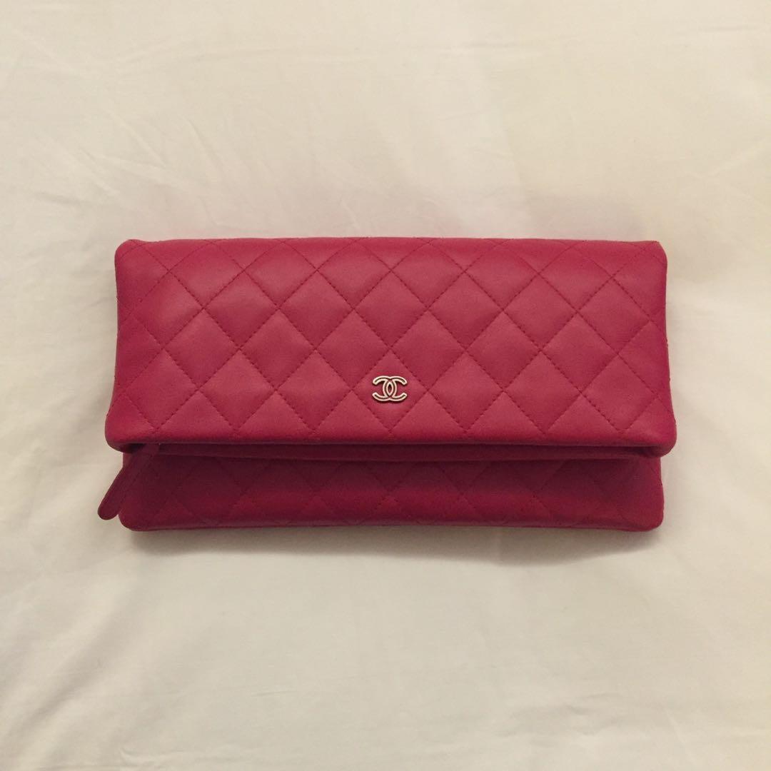 Chanel fold over clutch discount