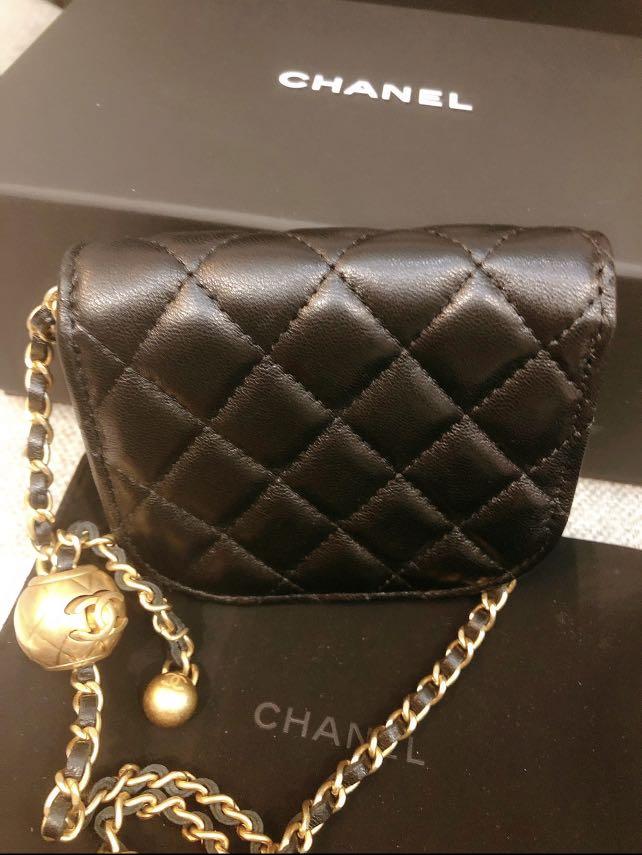 Chanel Pearl Crush Belt Bag - with golden ball, Luxury, Bags & Wallets on  Carousell