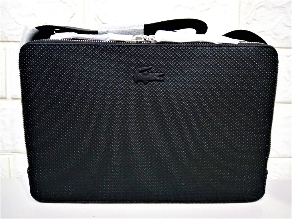 Men's chantaco matte stitched 2025 leather zippered crossbody bag