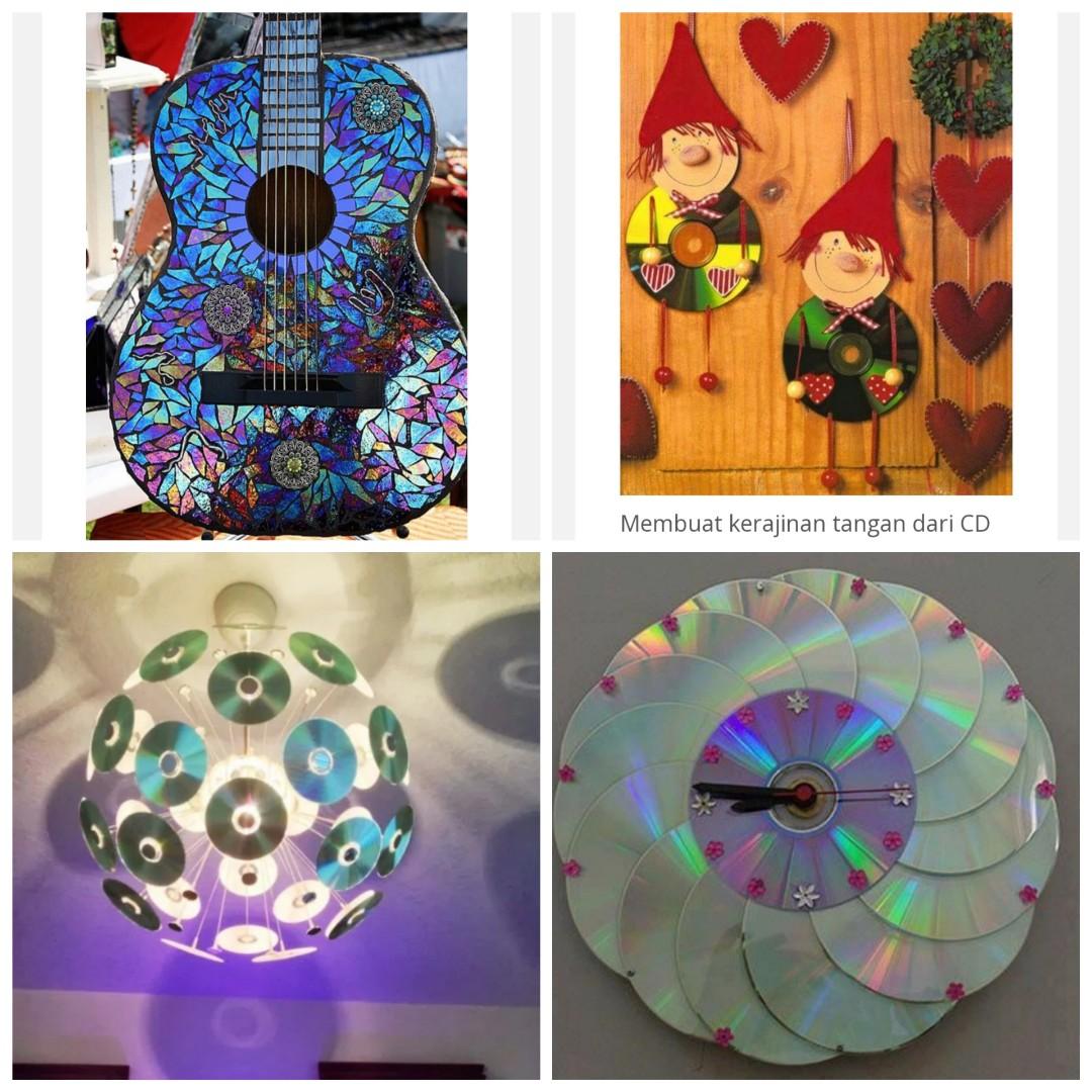 Disc CD VCD DVD Bekas Rusak untuk diy prakarya kesenian kerajinan ...