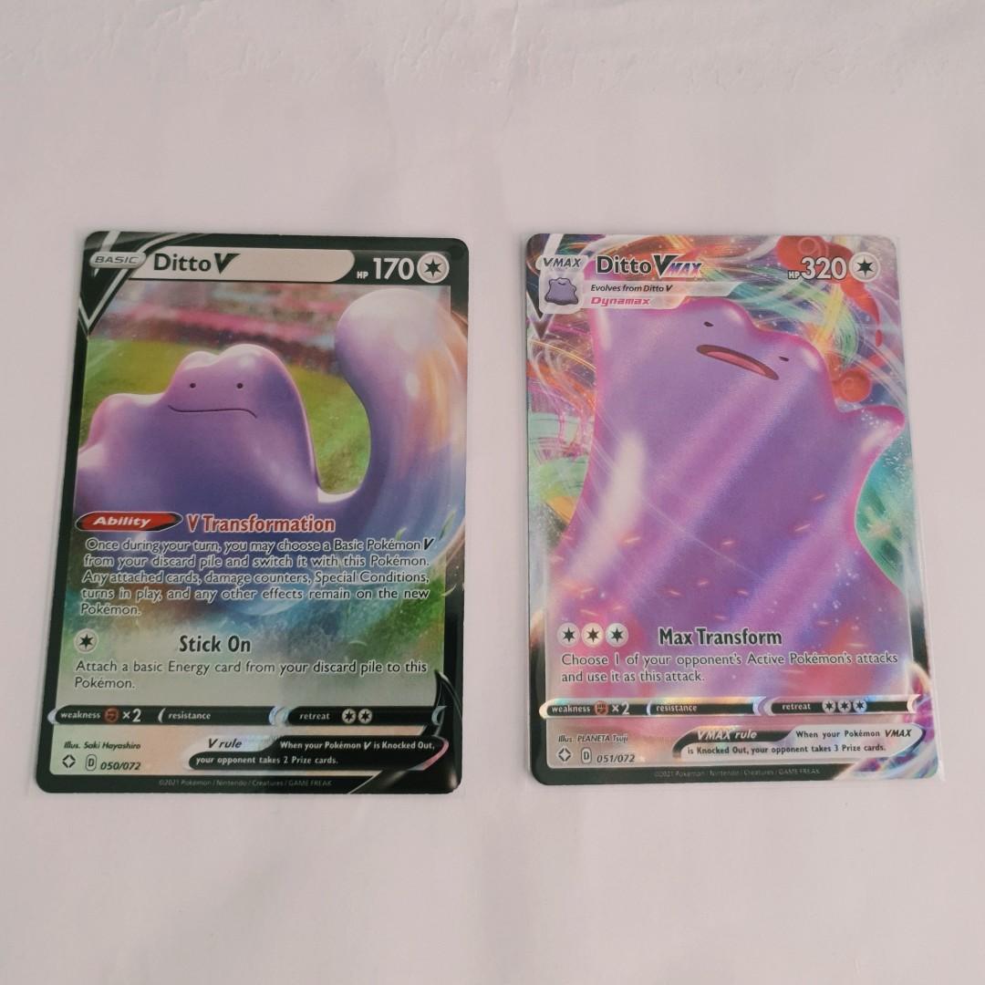 ditto vmax pokemon card SV119/SV122 Ditto Vmax main image 1
