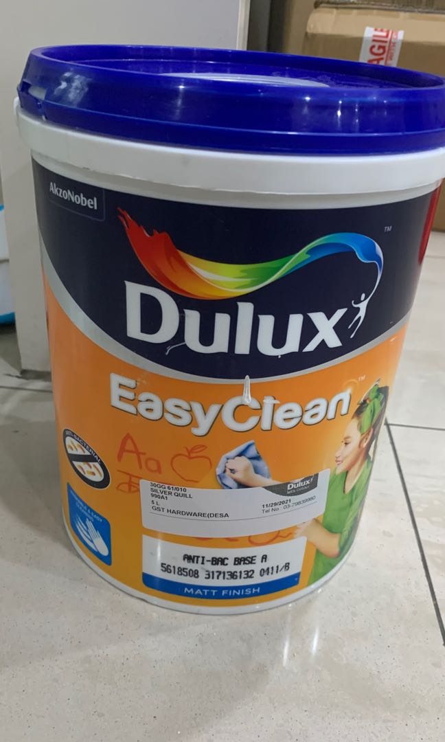 Dulux Paint Easy Clean Silver Quill 5 litre, Everything Else, Others