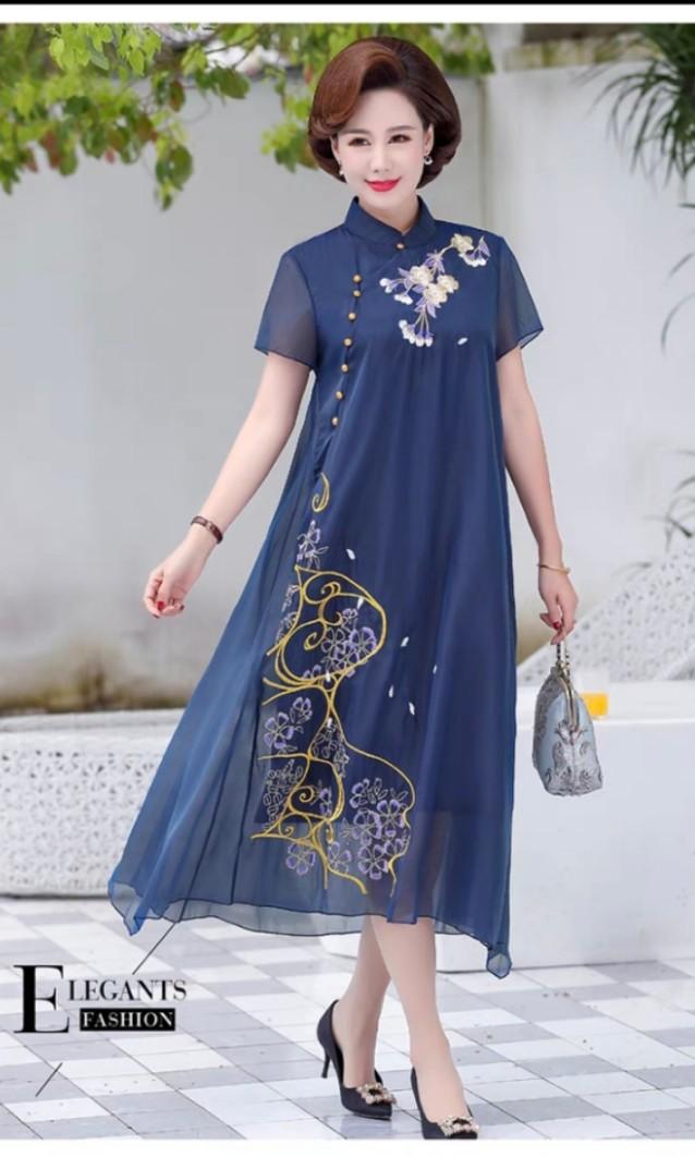 Evening gown Tea ceremony dress plus size oriental