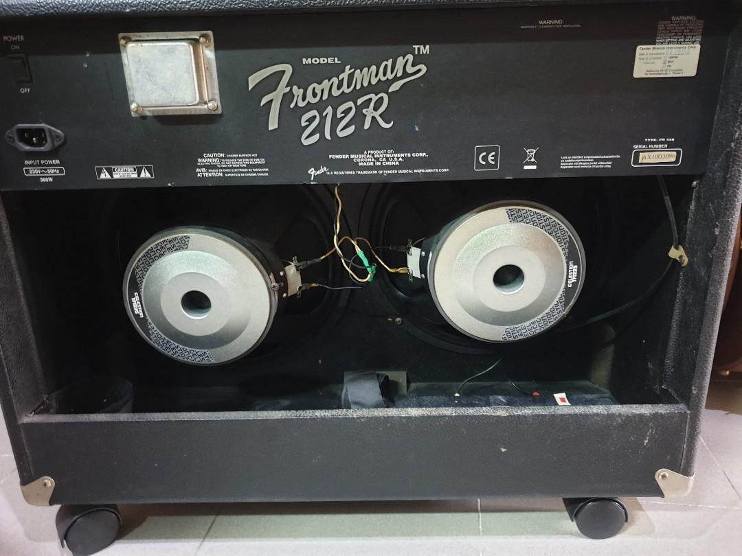 fender frontman 212r speakers