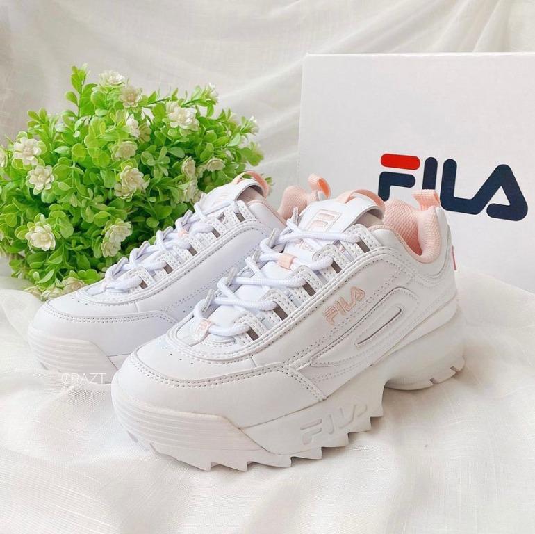 Fila disruptor 2 pink and white discount
