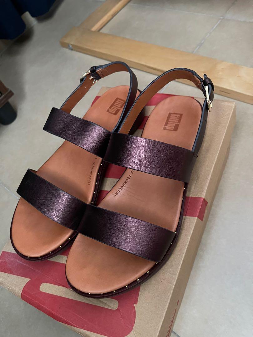 Fitflop barra sandals hotsell rose gold