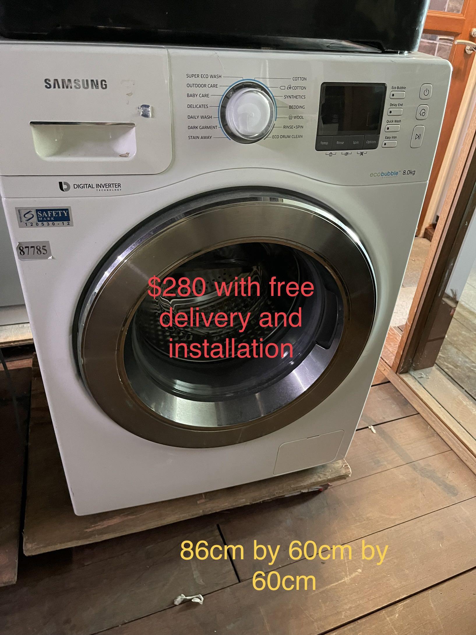 Fridge and washing machine cheap cheap (2nd hand) but all working well