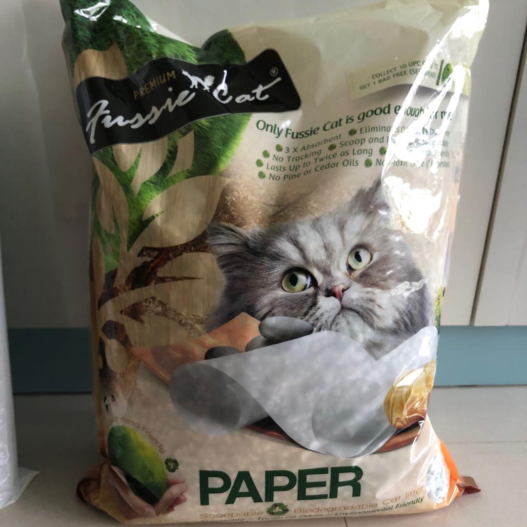 fussie cat paper litter