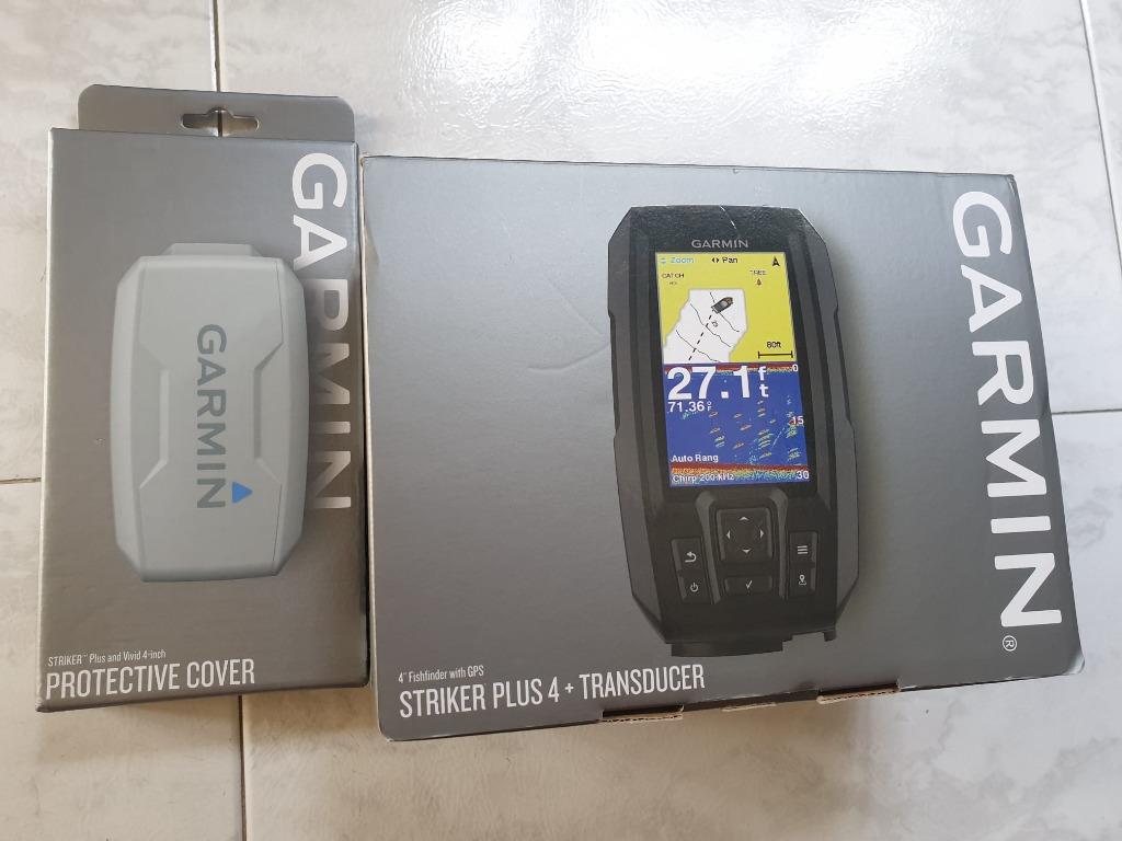 Garmin STRIKER Plus 4 with Dual Beam Transducer and Protective Cover  Bundle, Sports Equipment, Fishing on Carousell