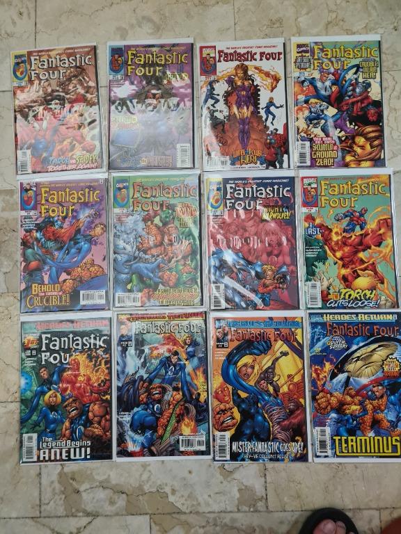 HEROES RETURN FANTASTIC FOUR # 1-12 (1998) (Category: Comics & Manga) located in Manila. Submitted by edisontee (Listing ID 1129687355, Image 1). Description: FF HEROES RETURN (1998) issue 1-12, limit pics uploaded is up to 10 all in good conditions.