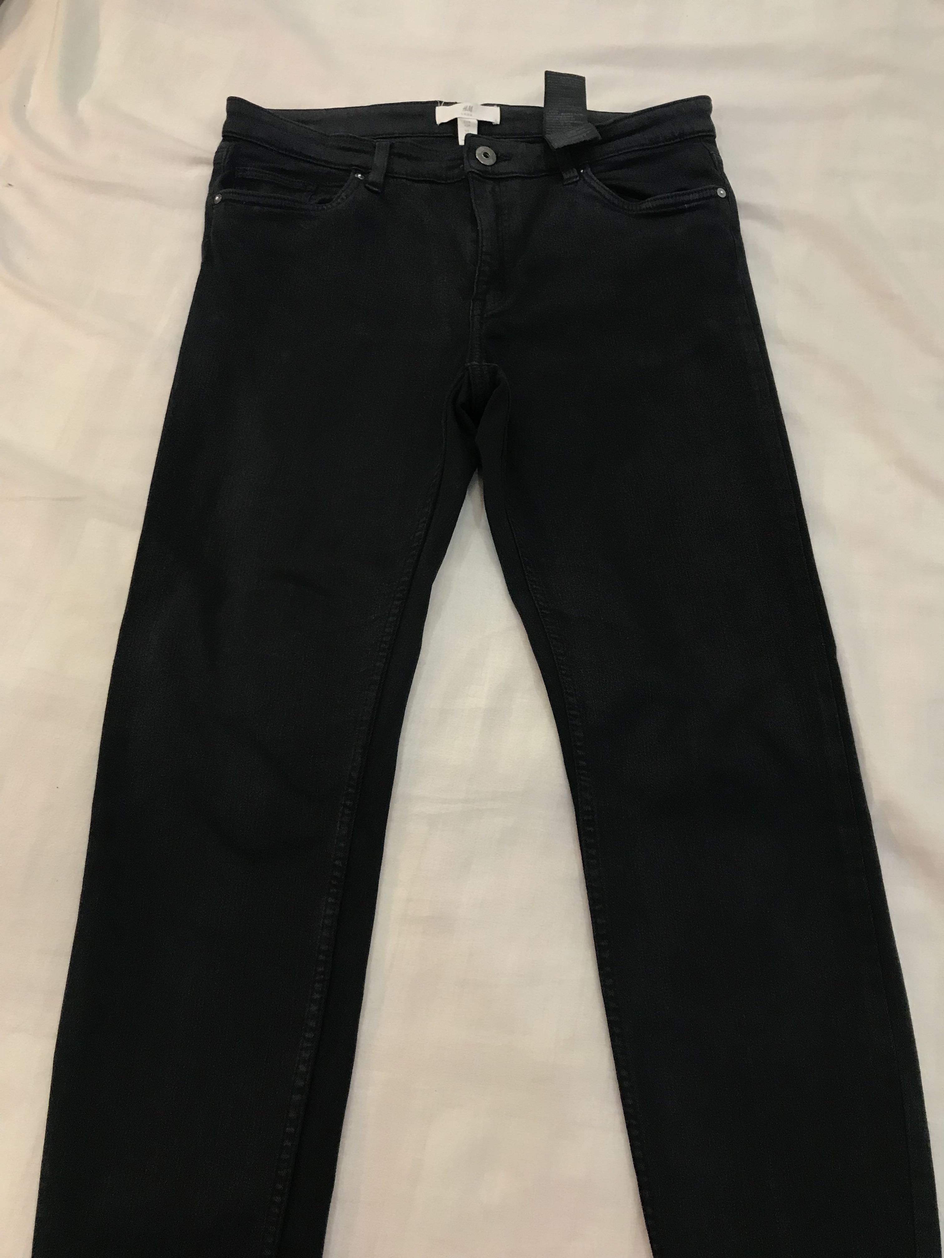 H M Jeans Black Size 30 Women s Fashion Bottoms Jeans