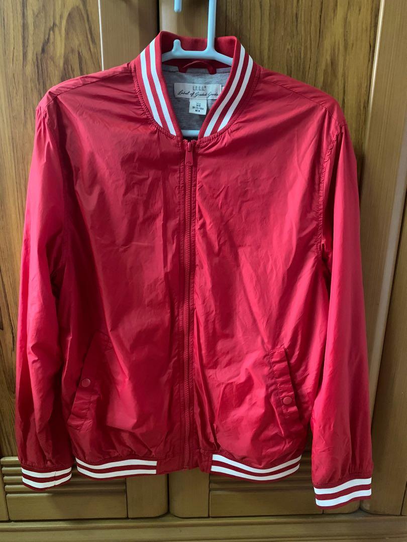 Red bomber jacket h&m hotsell