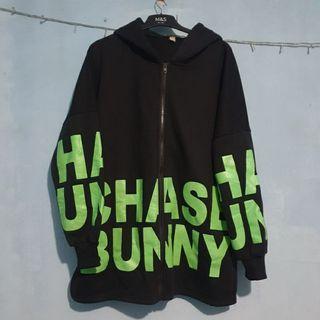 Hoodie Tunik Oversize Jumbo Korean Look / Hoodie Kuping
