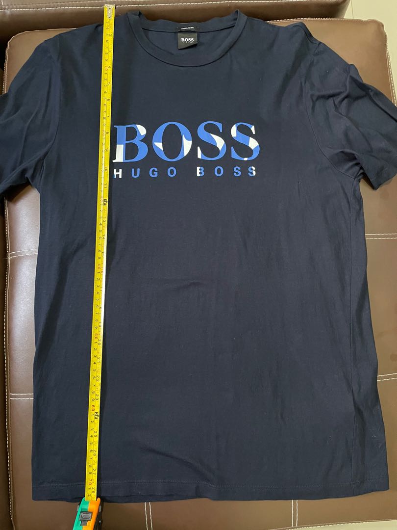 Hugo boss t shirt size clearance