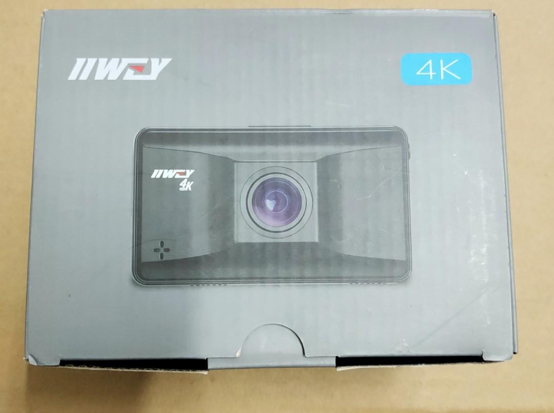  iiwey 4K Dash Cam Front Rear with WiFi GPS, Upgraded Front 4K  Rear 1080P or Single Front 4K 2160p@30fps Car Camera, 3” Touchscreen  Dashboard Camera, Sony Night Vision, Parking Monitor, App