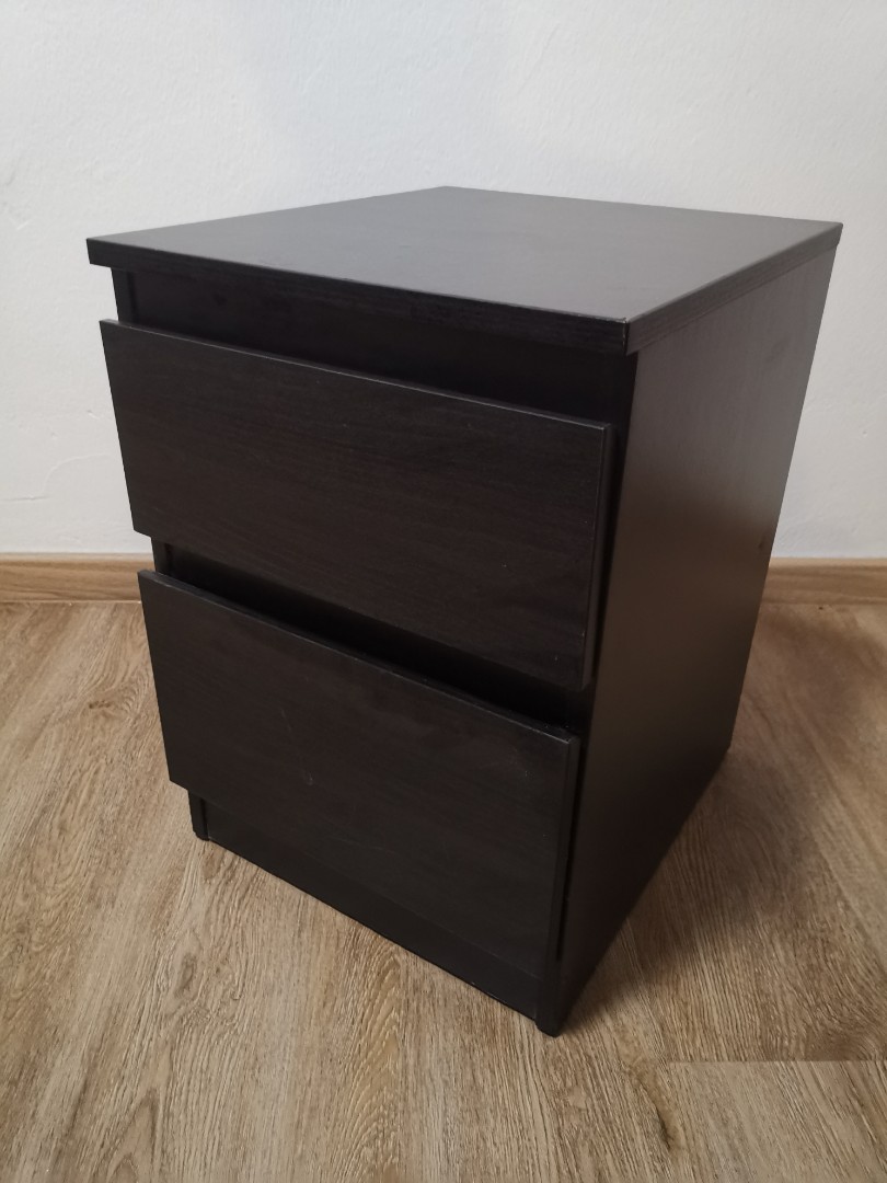IKEA Kullen, chest of drawers, blackbrown, bedside table, night table, Furniture & Home Living