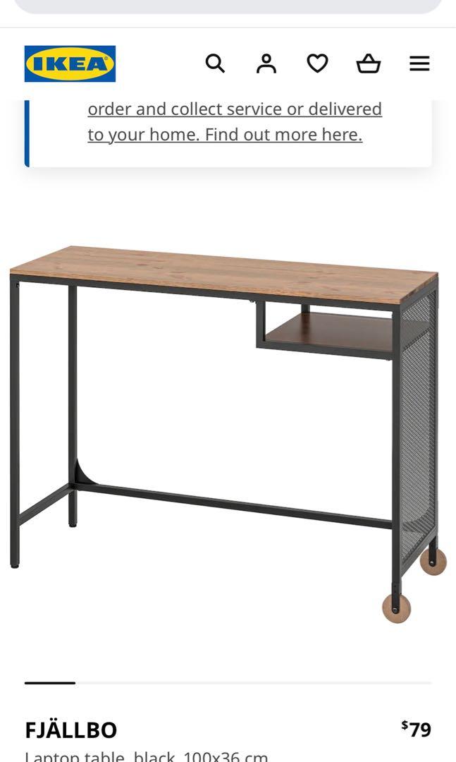 IKEA laptop table, Furniture & Home Living, Furniture, Tables & Sets on