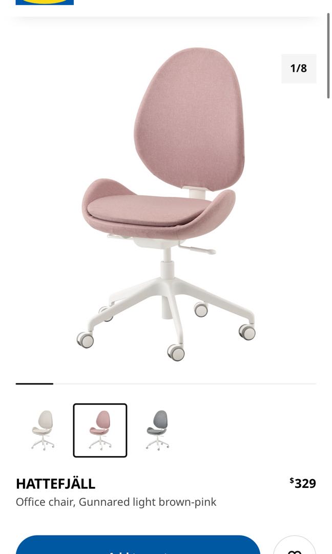 IKEA office chair HATTEFJALL, Furniture & Home Living, Furniture