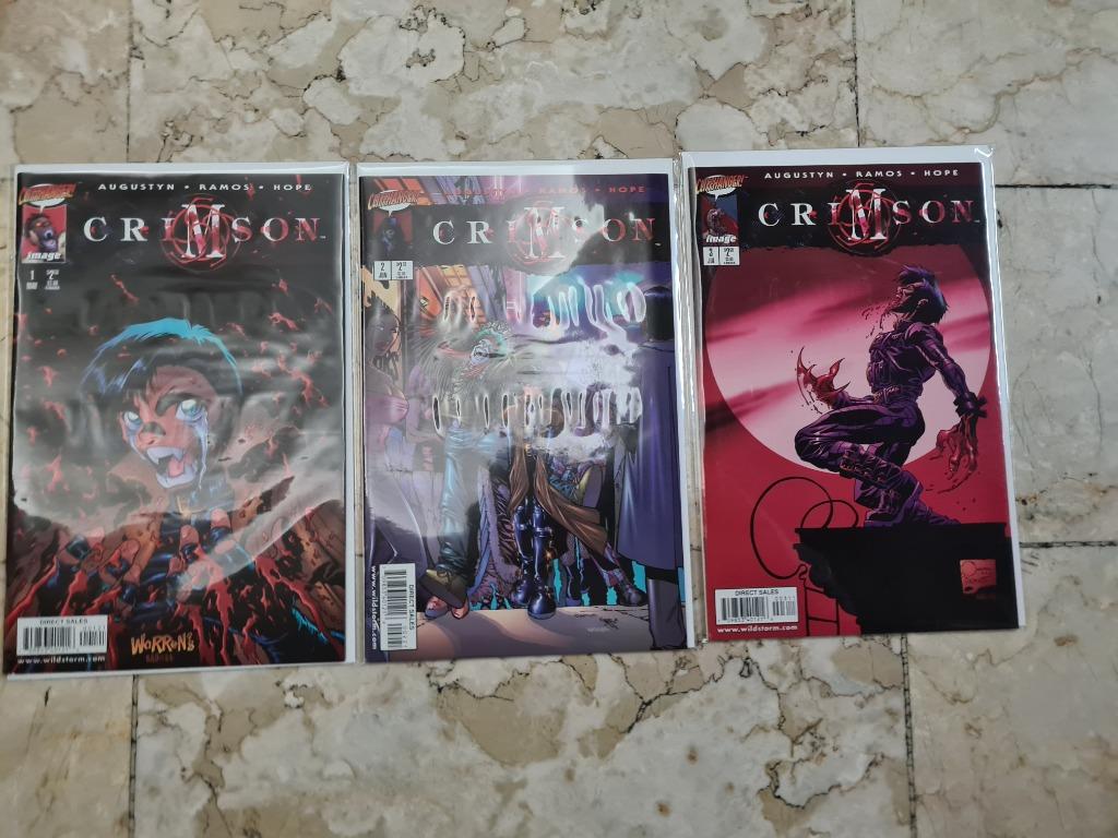 Image Comics Cliffhanger CRIMSON (1998) 1-3 (Category: Comics & Manga) located in Manila. Submitted by edisontee (Listing ID 1129691842, Image 1). Description: Image Comics Cliffhanger CRIMSON (1998) 1-3 all in good conditions.