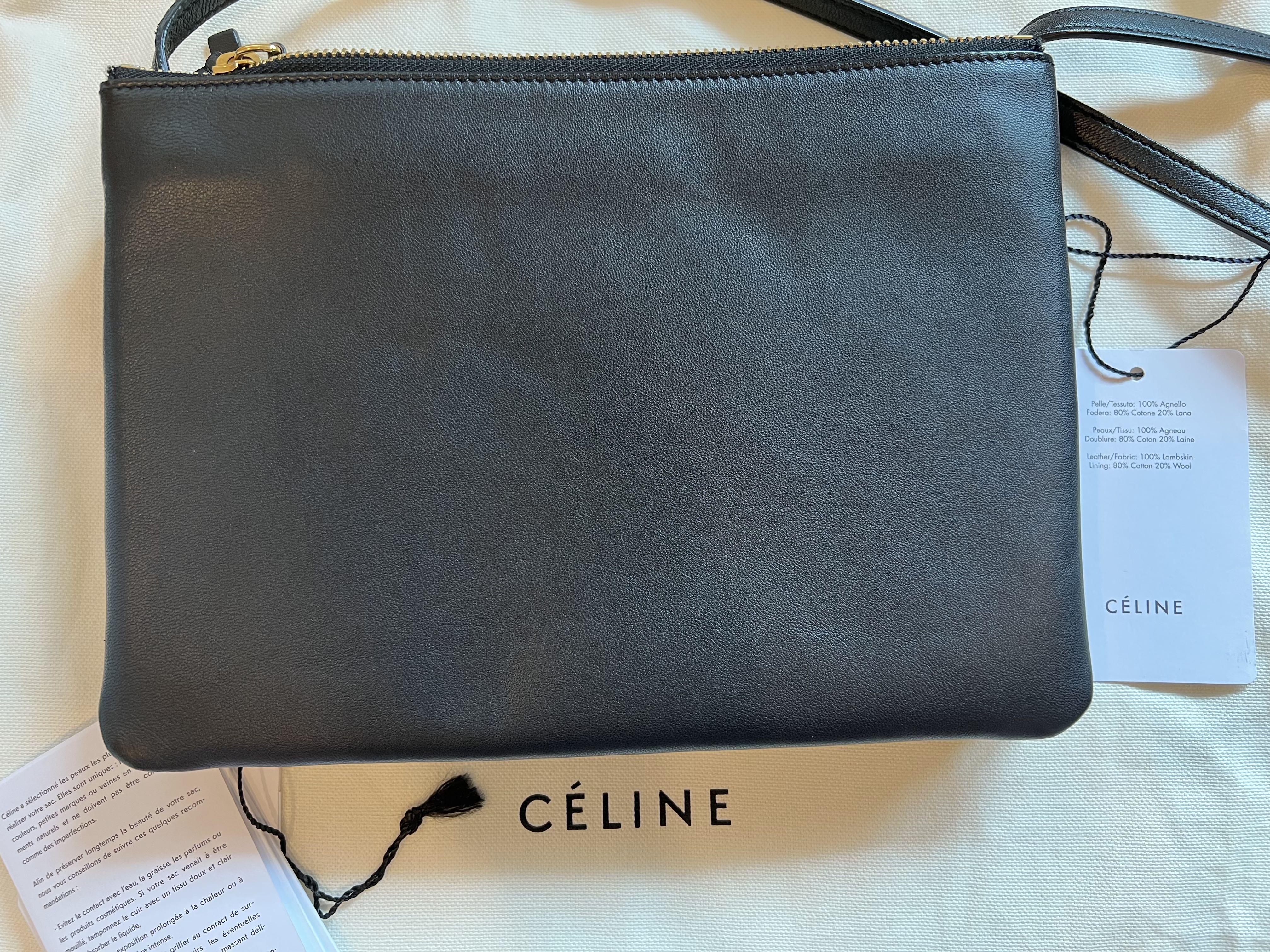 Celine trio large black deals