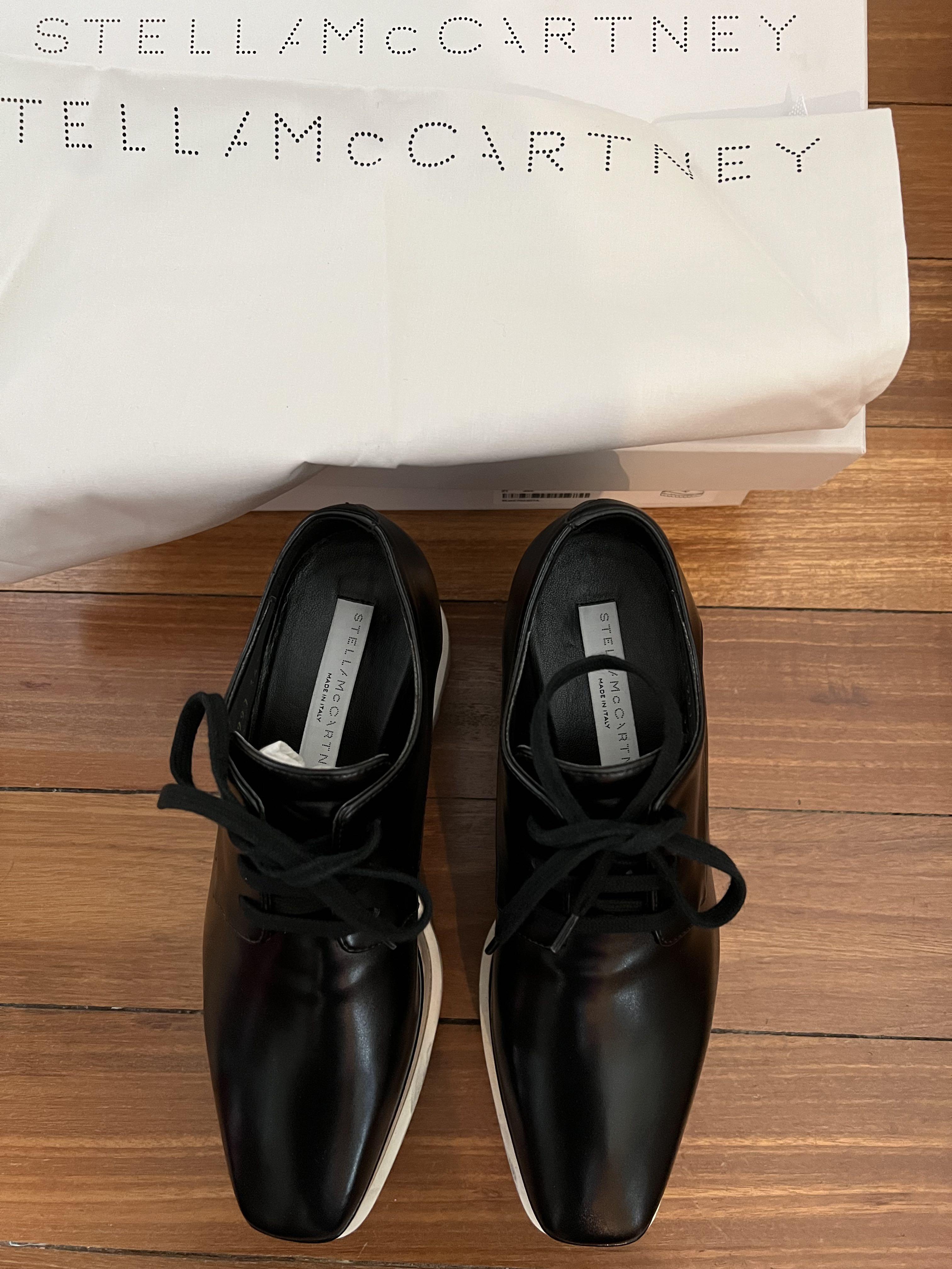 In Veryyy Good Condition My Preloved Stella McCartney Elyse Platform Brogues Black Color EU34.5 Luxury Sneakers Footwear on Carousell