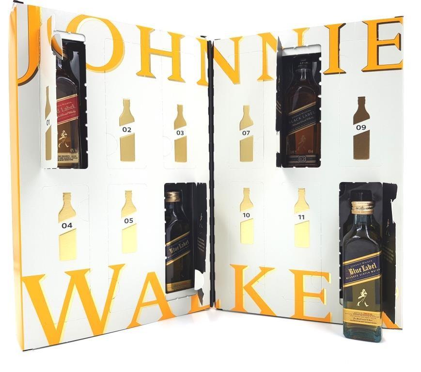 Johnnie Walker Advent Calendar Blended Scotch Whisky 12 x 50ml 5cl