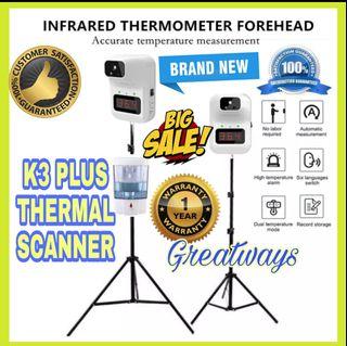 K3 PLUS THERMAL SCANNER WITH 750ML ALCOHOL DISPENSER AUTOMATIC