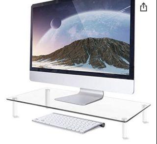 Laptop/Computer Monitor Stand (Tempered Glass)