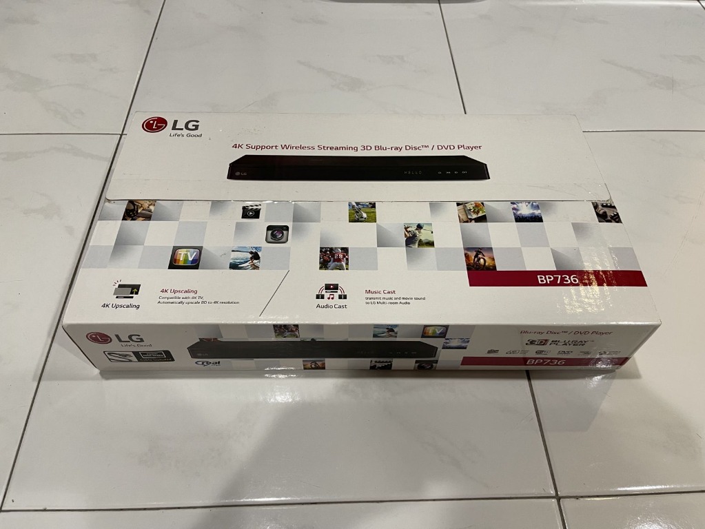 LG BP736 BLURAY Player with 4K Upscaling, TV & Home Appliances, TV & Entertainment, BluRay