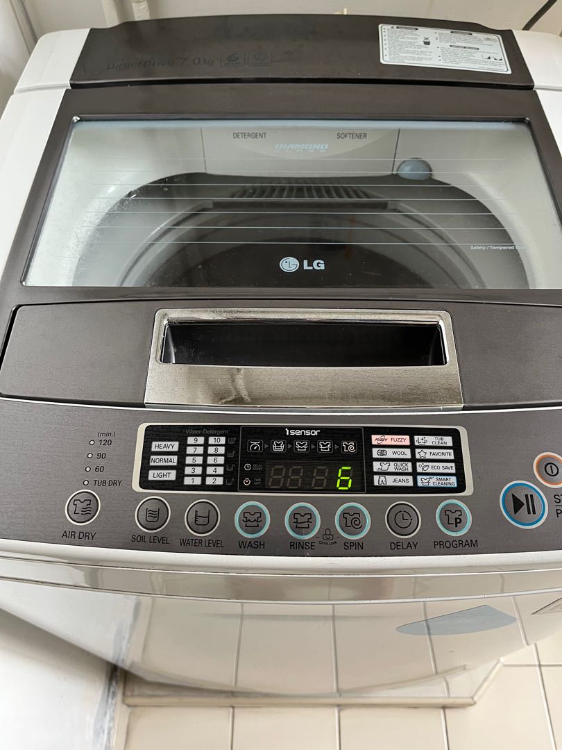LG Top load Washing Machine WFT7061DD 7kg Inverter Direct Drive 6 ...
