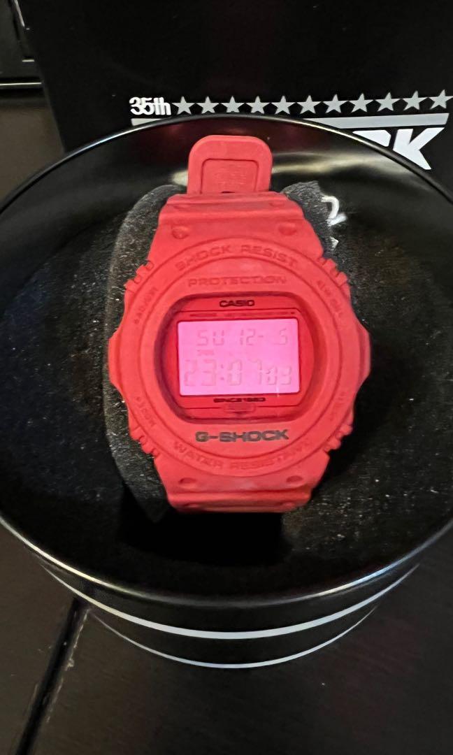 limited Japan Edition G Shock 35th Anniversary Red Out Edition DW