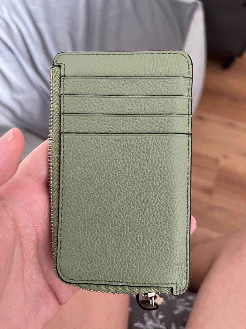 Coin cardholder in soft grained calfskin