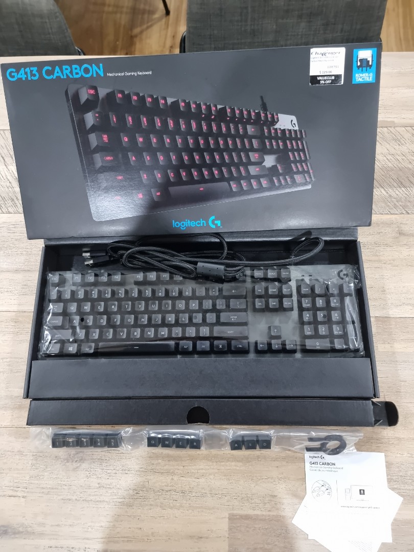 Logitech G413 Carbon Mechanical Keyboard, Computers & Tech, Parts ...