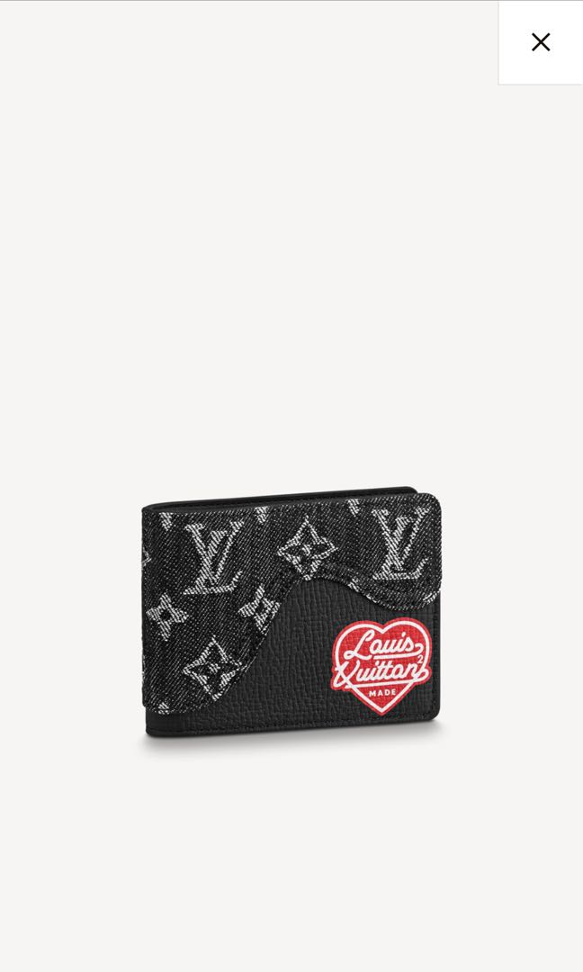 Louis Vuitton - BRAND NEW / SOLD OUT / Spring 2022 / Wallet Slender in black  denim by Nigo Leather ref.392473 - Joli Closet