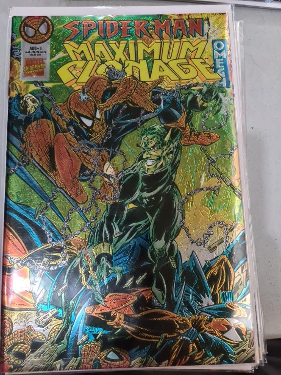 Marvel Coimcs Spider-Man MAXIMUM CLONAGE Alpha & Omega (1995) (Category: Comics & Manga) located in Manila. Submitted by edisontee (Listing ID 1129697649, Image 2). Description: Marvel Coimcs Spider-Man MAXIMUM CLONAGE Alpha & Omega (1995) 2 issues all in good conditions.