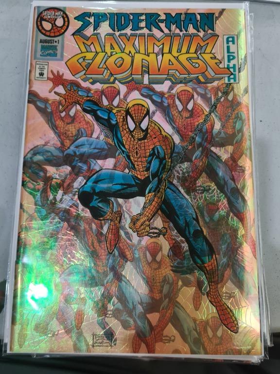 Marvel Coimcs Spider-Man MAXIMUM CLONAGE Alpha & Omega (1995) (Category: Comics & Manga) located in Manila. Submitted by edisontee (Listing ID 1129697649, Image 1). Description: Marvel Coimcs Spider-Man MAXIMUM CLONAGE Alpha & Omega (1995) 2 issues all in good conditions.