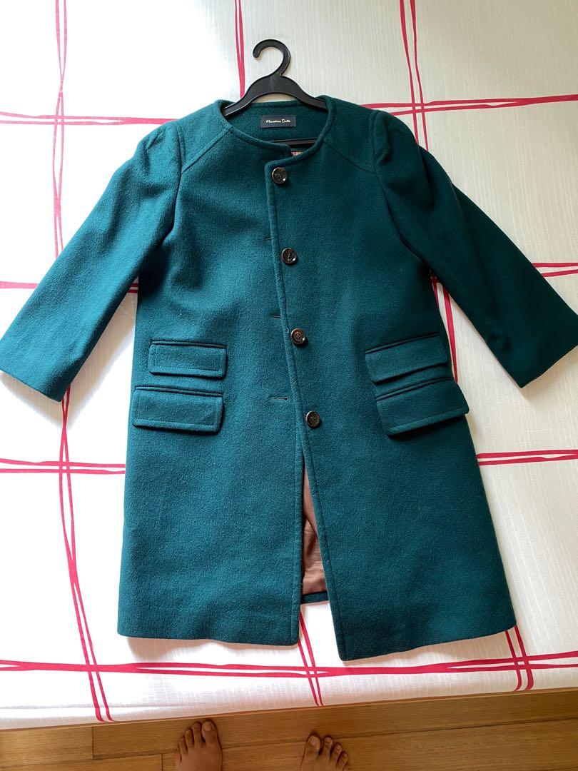 Massimo dutti online green coat