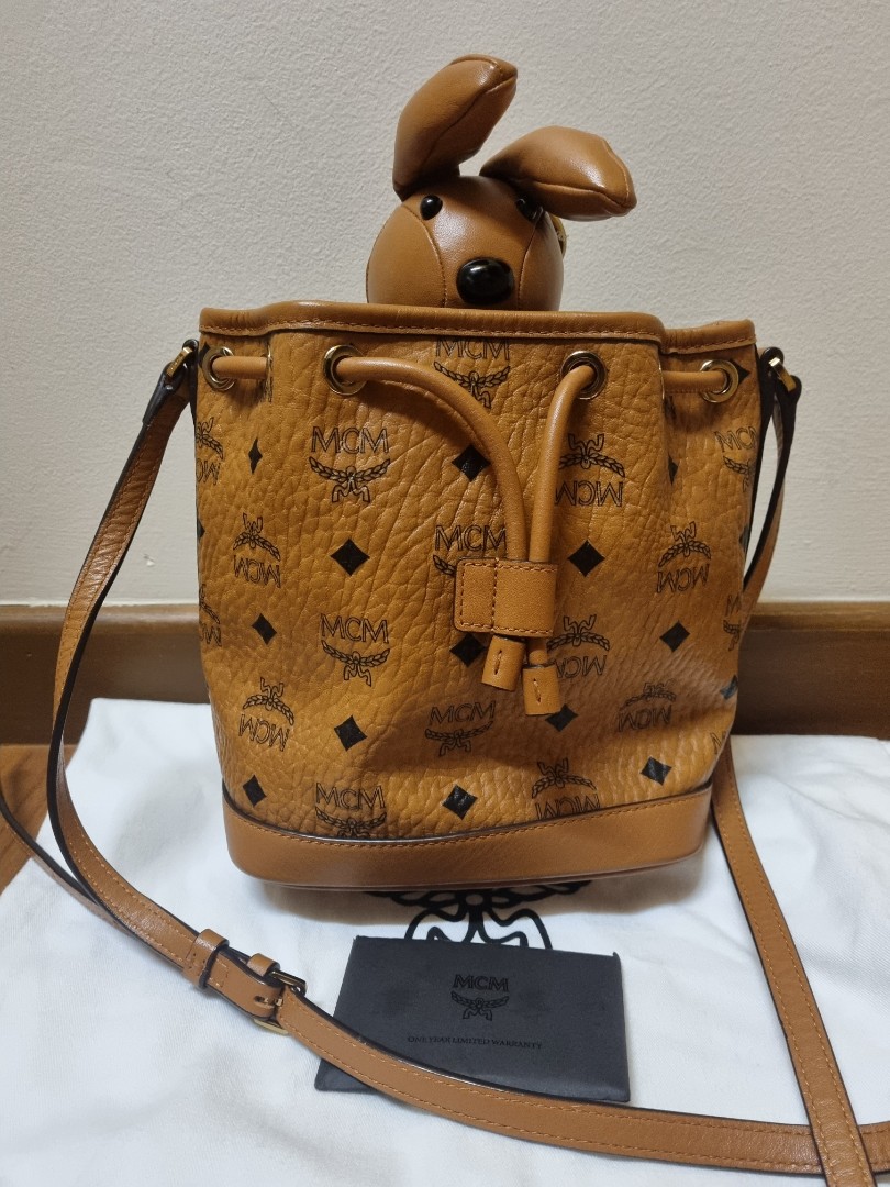 Mcm Bucket Bag With Rabbit, Women'S Fashion, Bags & Wallets, Cross-Body Bags  On Carousell