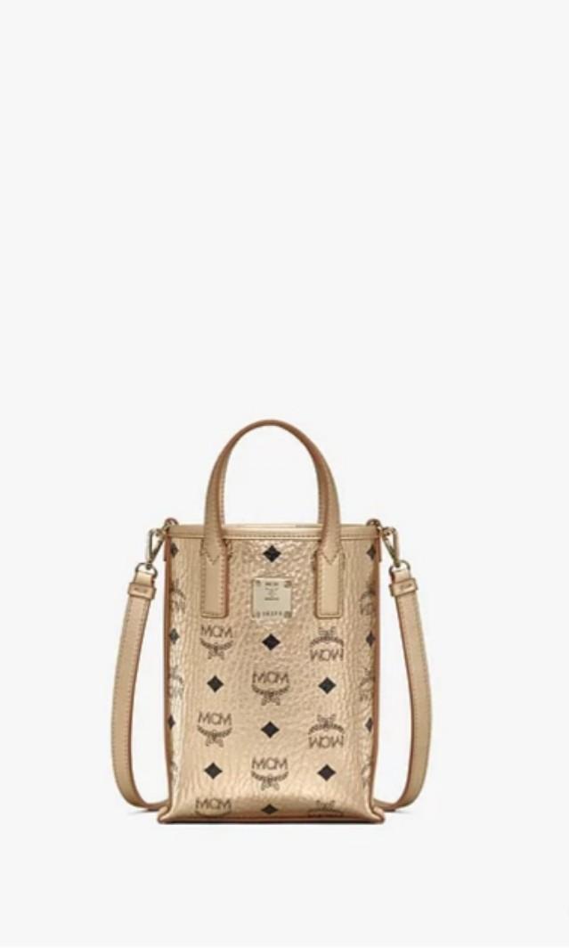 MCM Essential Crossbody Bag in Visetos, Luxury, Bags & Wallets on Carousell