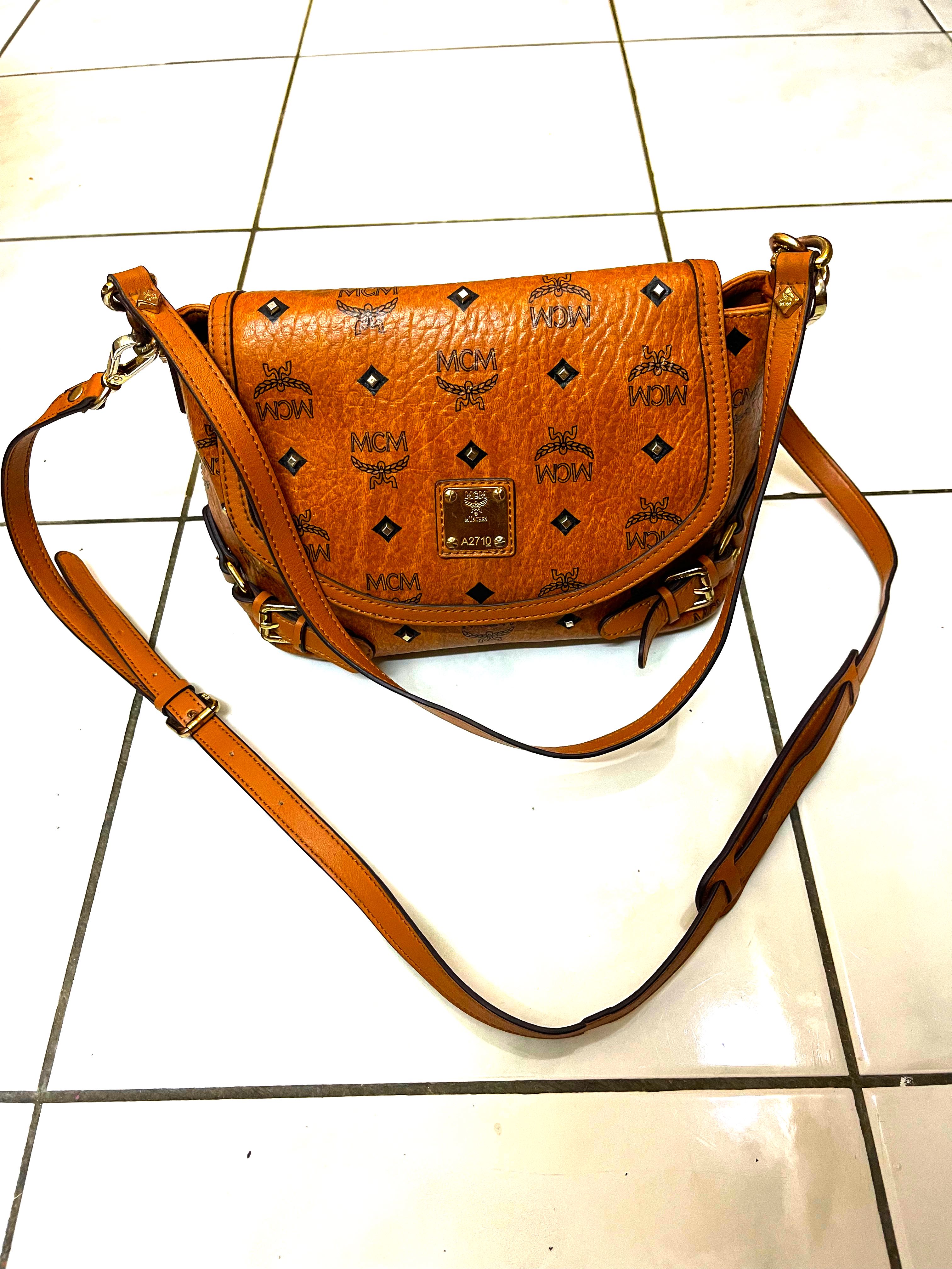 MCM Sling Bag, Women's Fashion, Bags 