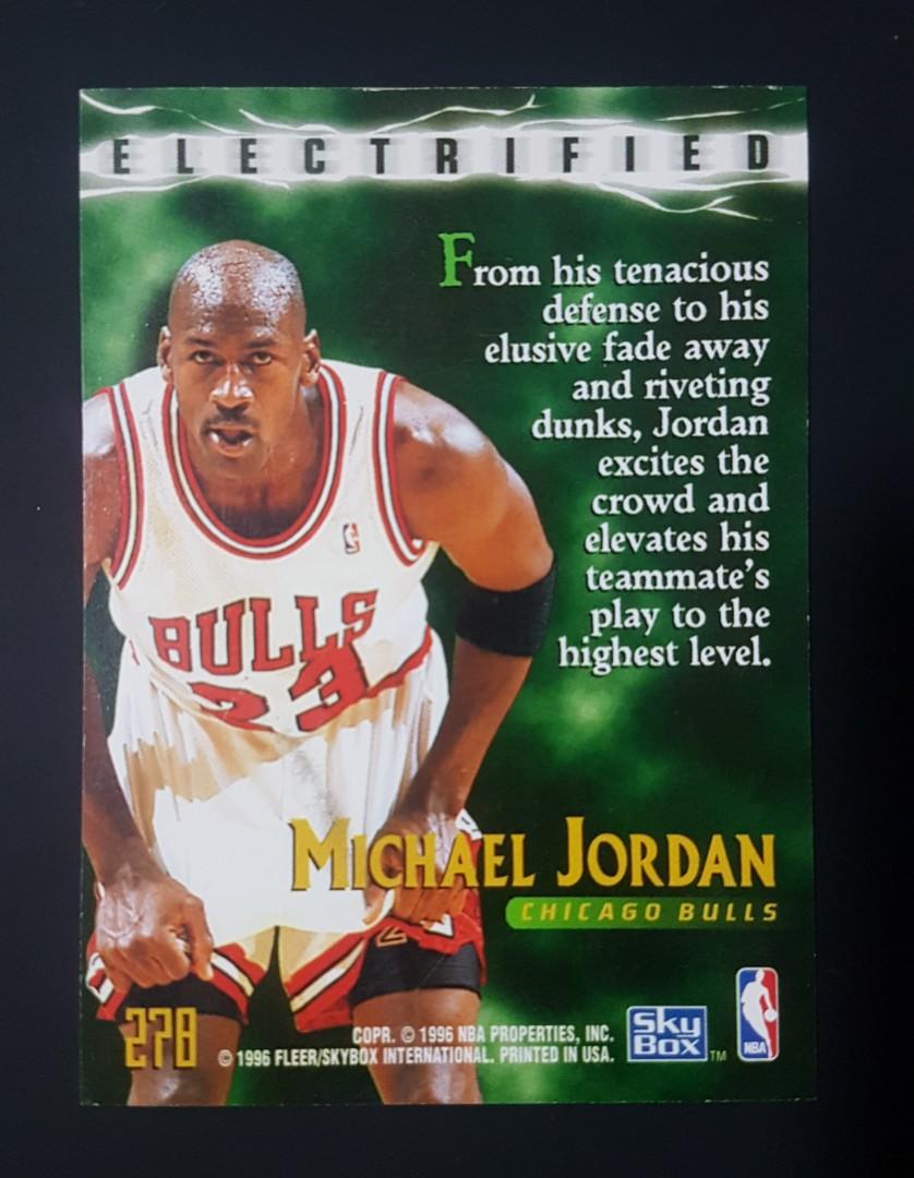 michael jordan electrified card